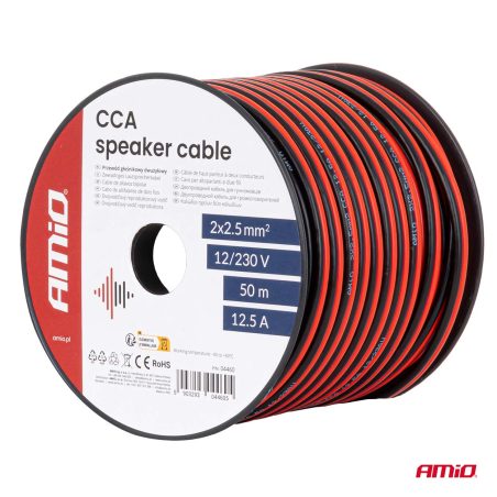 AMiO kaabel 2 x 2,5 mm² 50 m 12,5 A | HL Autoosad