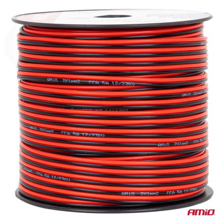 AMiO kõlarikaabel 2 x 1 mm² 100 m 5 A | HL Autoosad
