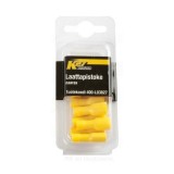 Juhtmeotsik kollane 6,3 mm, 10 tk, emane | HL Autoosad