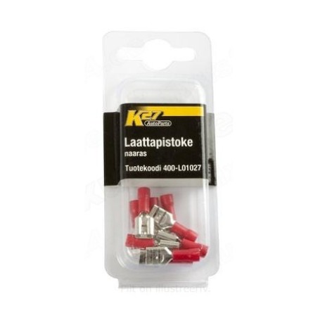 Juhtmeotsik PUN 6,3 mm, 10 tk, emane | HL Autoosad