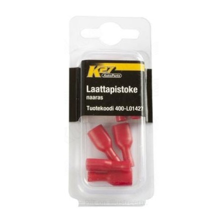 Juhtmeotsik PUN 6,3 mm, 10 tk, emane | HL Autoosad