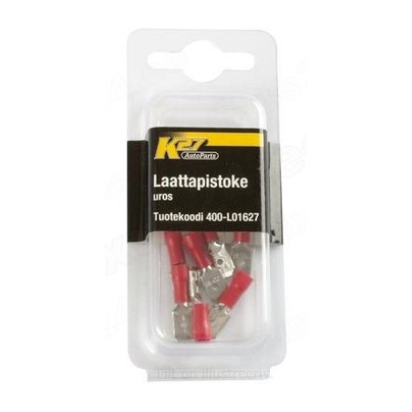 Juhtmeotsik PUN 6,3 mm, 10 tk, isane | HL Autoosad