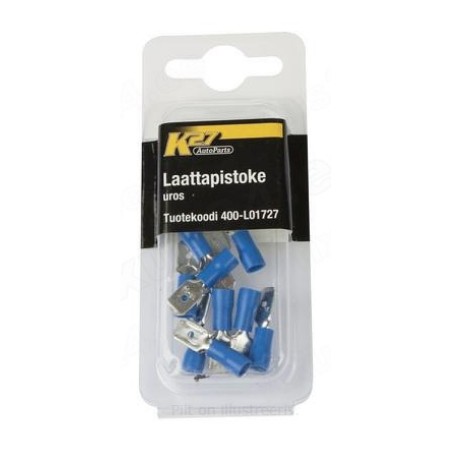 Juhtmeotsik SIN 6,3 mm, 10 tk, isane | HL Autoosad