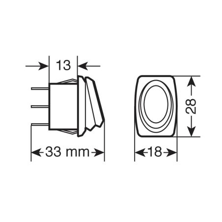 Lampa lüliti 12/24 V punane LED valgus | HL Autoosad