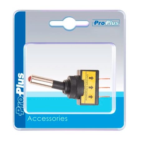 ProPlus lüliti LED punane 12 V max 20 A tumbler | HL Autoosad