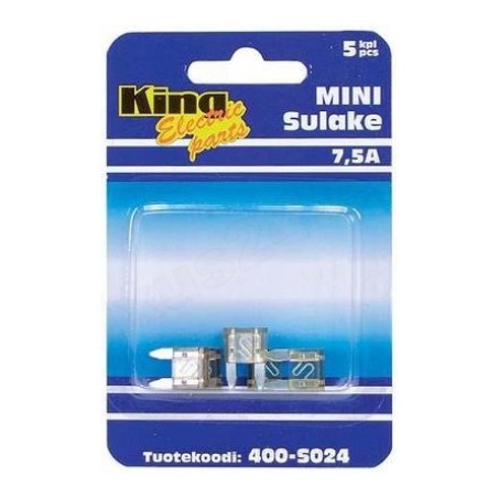 Autokaitse mini 7,5 A, 5 tk | HL Autoosad