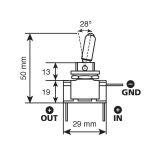 Lampa lüliti punase valgusega 12 V | HL Autoosad