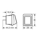 Lampa veekindel LED lüliti, 12/24 V, roheline | HL Autoosad