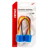 AMiO pirnipesa, 2 tk, 12/24 V, sokkel H4, juhe 15 cm | HL Autoosad