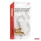 AMiO 4-ne pistiku ja pistikupesa komplekt | HL Autoosad