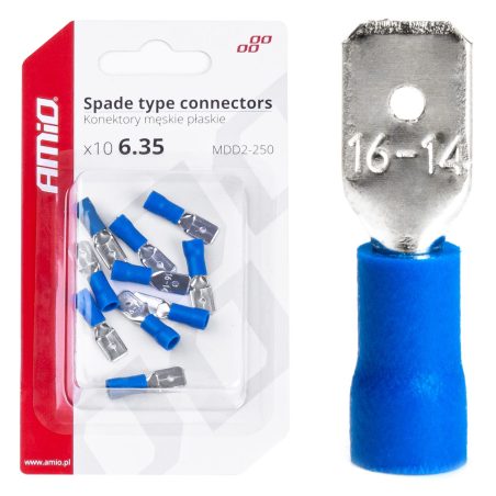 AMiO otsikute komplekt (isane) 10 tk, 6,3 mm 1,5–2,5 | HL Autoosad