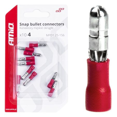 AMiO otsikute komplekt, 10 tk, isane 4 mm 0,5–1,5 mm² | HL Autoosad