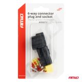 AMiO pistikute komplekt 6-pin 2,2 mm | HL Autoosad