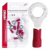 AMiO silmühendused, 10 tk, 1,25–6 mm², punane | HL Autoosad