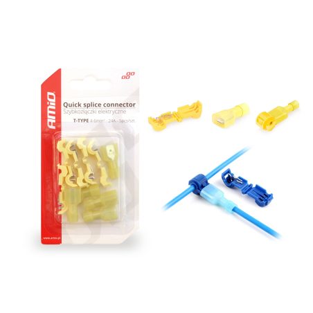 AMiO t tüüp kiirühendus 0,4-6 mm²,24 A, 5 tk, kol | HL Autoosad