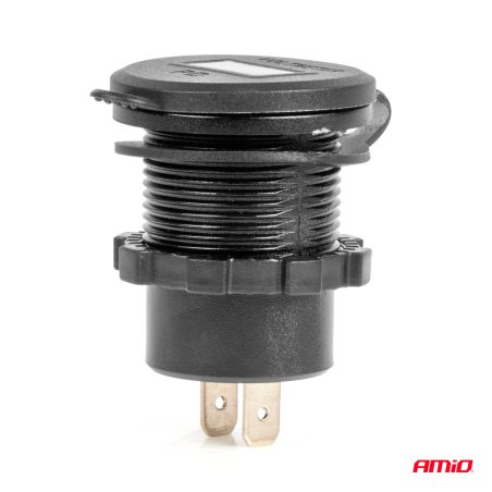 AMiO laadija 2x USB-C voltmeeter taustavalgus | HL Autoosad