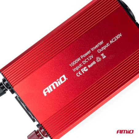 AMiO inverter 12/230 V 1000 W, 2 x 230 V | HL Autoosad