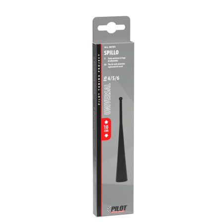 Lampa antenn must 10 cm, 5/6 mm keermega | HL Autoosad
