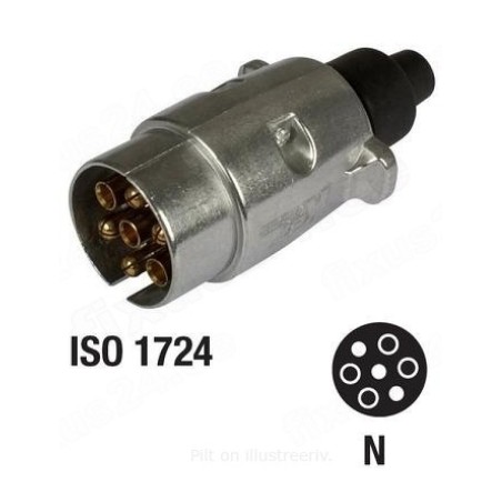 K27 haagise pistik 7-klemmine, alumiinium, kruviliide | HL Autoosad