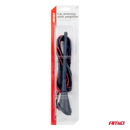 AMiO antenn võimendiga 18 cm, juhe 3 m | HL Autoosad