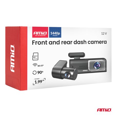 AMiO kaamera ees-taga 2K + 1K, WiFi, 512 GB | HL Autoosad