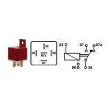 Autoelettric relee 12 V 20/30 A, 5 klemmiga, jalaga | HL Autoosad