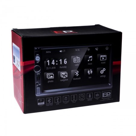 Einparts autoraadio 7" ekraaniga, GPS, USB, microSD | HL Autoosad
