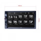 Einparts autoraadio 7" ekraaniga, GPS, USB, microSD | HL Autoosad