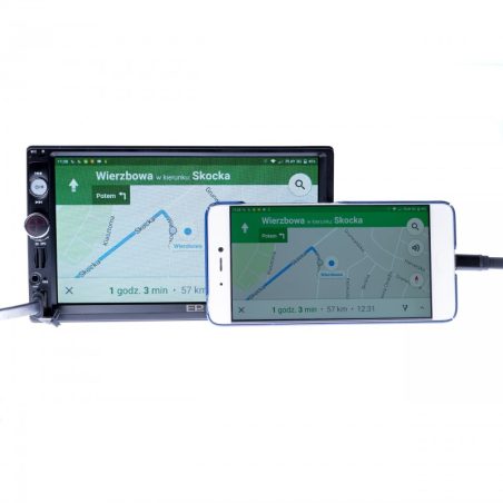 Einparts autoraadio 7" ekraaniga, GPS, USB, microSD | HL Autoosad