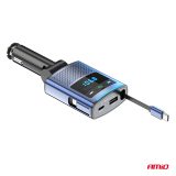 AMiO FM-transmitter 1 x USB-A, 1 x USB-C, 12/24 V | HL Autoosad