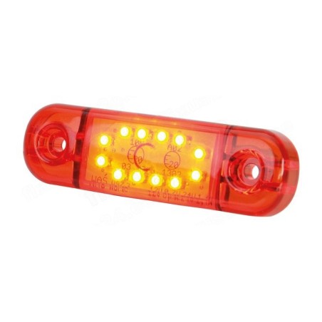 Strands LED-gabariidituli punane 12/24 V Slim | HL Autoosad