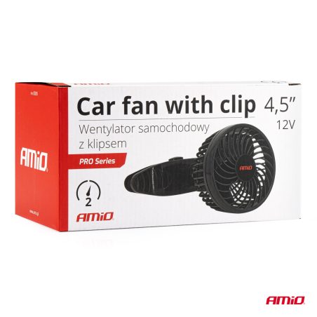 AMiO autoventilaator klamberkinnitusega 4,5" 12 V, 4 W | HL Autoosad