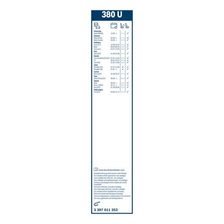 Bosch Twin 380U raamiga klaasipuhastaja 380 mm