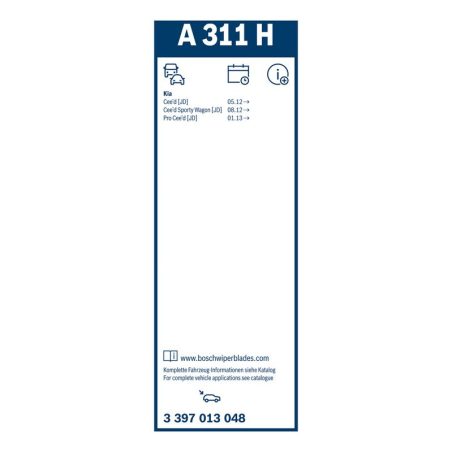 Bosch Aerotwin Rear A311H raamita tagaklaasi klaasipuhastaja 300 mm