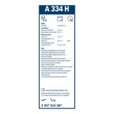 Bosch Aerotwin Rear A334H raamita tagaklaasi klaasipuhastaja 330 mm