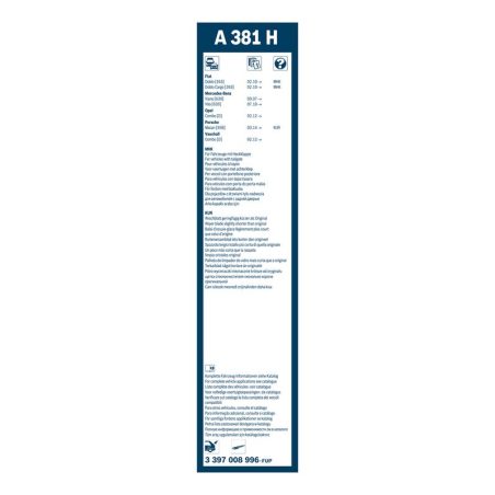 Bosch Aerotwin Rear A381H raamita tagaklaasi klaasipuhastaja 380 mm