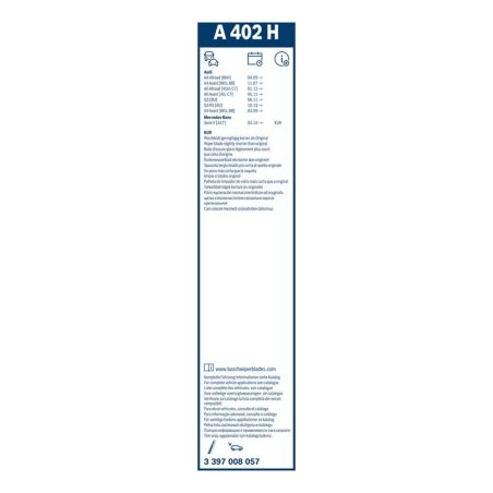 Bosch Aerotwin Rear A402H raamita tagaklaasi klaasipuhastaja 400 mm