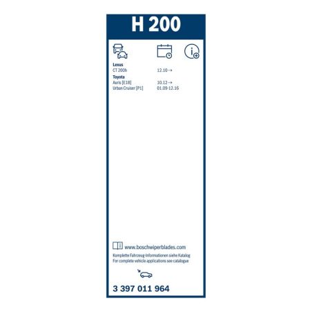 Bosch Rear H200 tagaklaasi klaasipuhastaja 200 mm