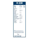 Bosch Rear H230 tagaklaasi klaasipuhastaja 230 mm