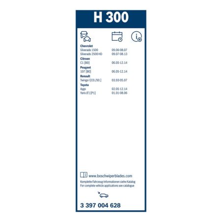 Bosch Rear H300 tagaklaasi klaasipuhastaja 300 mm