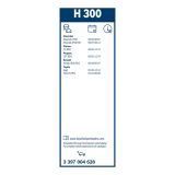 Bosch Rear H300 tagaklaasi klaasipuhastaja 300 mm