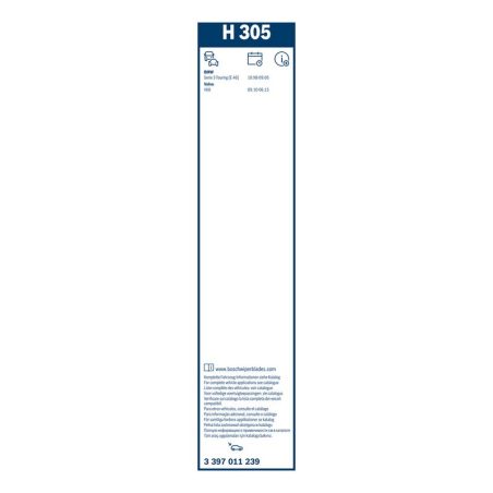 Bosch Rear H305 raamiga tagaklaasi klaasipuhastaja 300 mm