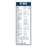 Bosch Rear H341 raamiga tagaklaasi klaasipuhastaja 340 mm