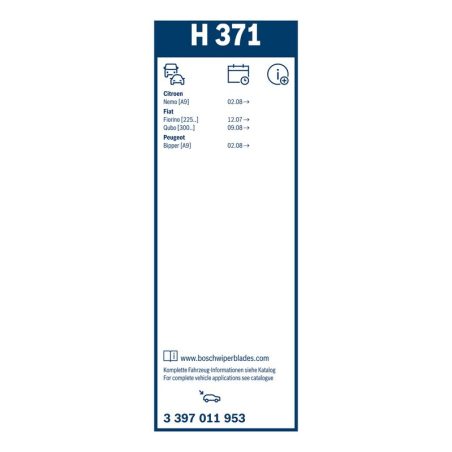 Bosch Rear H371 tagaklaasi klaasipuhastaja 370 mm