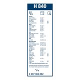 Bosch Rear H840 tagaklaasi klaasipuhastaja 290 mm