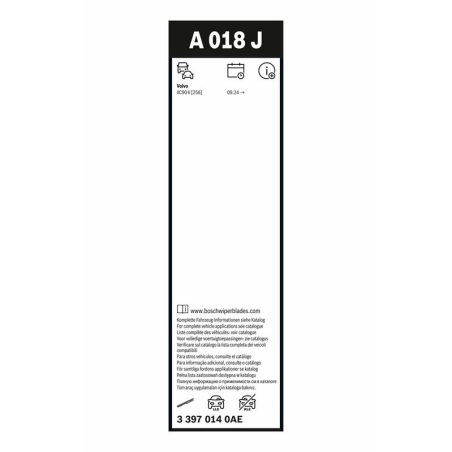 Bosch Aerotwin JET A018J raamita klaasipuhastajad 625/500 mm komplekt