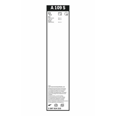 Bosch Aerotwin A109S raamita klaasipuhastajad 550/400 mm komplekt