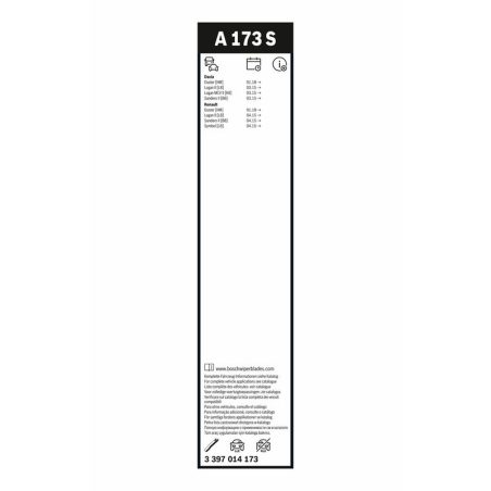 Bosch Aerotwin A173S raamita klaasipuhastajad 550/475 mm komplekt
