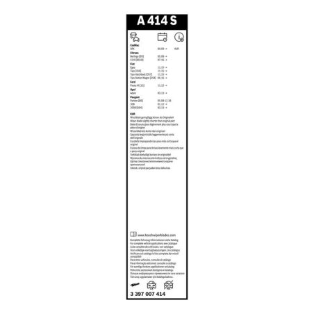 Bosch Aerotwin A414S raamita klaasipuhastajad 650/400 mm komplekt