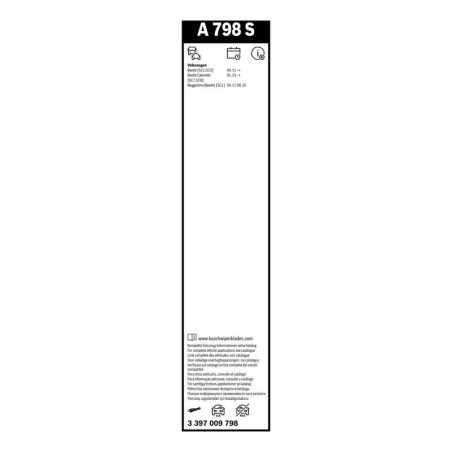Bosch Aerotwin A798S raamita klaasipuhastajad 530/530 mm komplekt